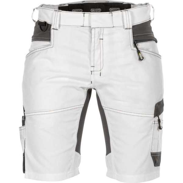 Dassy Axis Painters Women Schildersshort met stretch voor dames 250092 - Wit/Antracietgrijs - 34