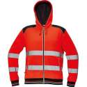 Knoxfield Signalisatie Hooded vest HV fluor rood, maat L - EN471