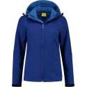 L&S Jas Capuchon Softshell Dames - Vrouwen - Kobalt Blauw - M