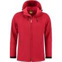 L&S Jas Capuchon Softshell Heren - Mannen - Rood - XL