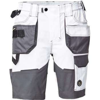 Cerva Dayboro korte werkbroek/short wit maat 54 (schilder/stucadoor)