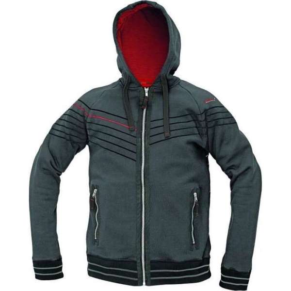 Hooded sweatvest Assent Winton grijs maat M