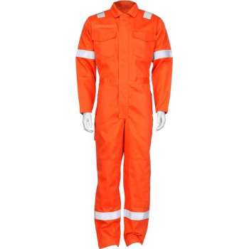 T'RIFFIC® Heren Overall EN470/531/1149 Reflectie 78/21/1% katoen/polyester/carbon Oranje size 66