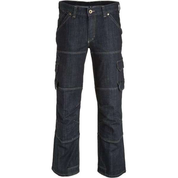 Werkjeans FHB WILHELM Stretch Jeans Zwart/Marineblauw