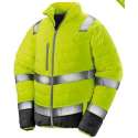 Soft padded safety jacket, Kleur Fluor Yellow, Size L