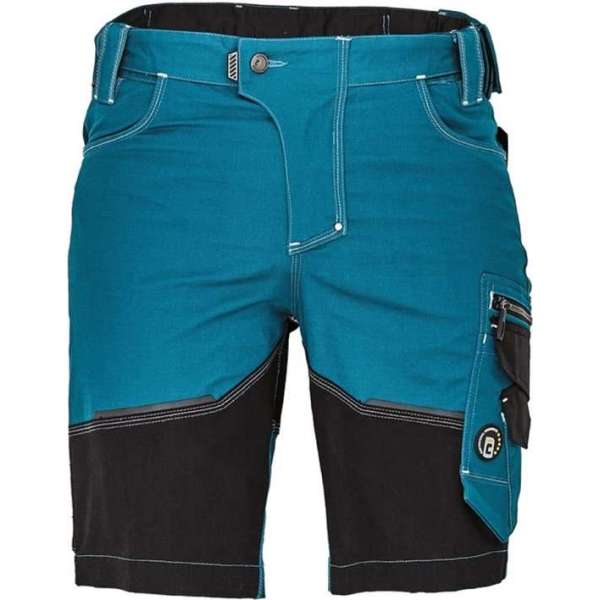 Cerva Neurum Classic korte werkbroek/short petrol blauw maat 64