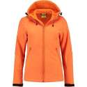 L&S Jas Capuchon Softshell Dames - Vrouwen - Oranje - S