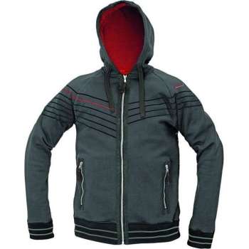 Hooded sweatvest Assent Winton grijs maat L