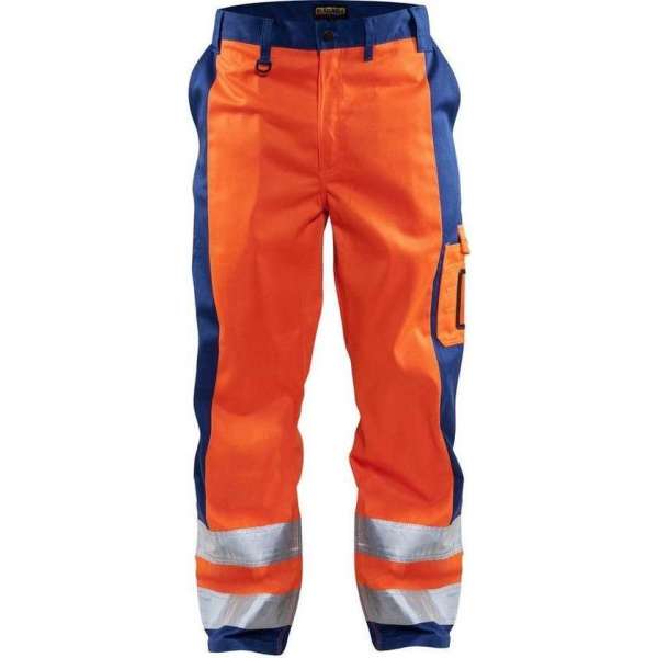 Blåkläder 1583-1860 Werkbroek High Vis Oranje/Korenblauw maat 62