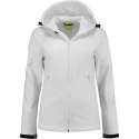 L&S Jas Capuchon Softshell Dames - Vrouwen - Wit - M