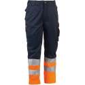 Herock Olympus High Viz veiligheidsbroek HV (1602) - Marine | Fluor oranje - 52