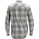 Snickers Workwear AllroundWork, Licht Flanellen Shirt licht grijs/donkerblauw M