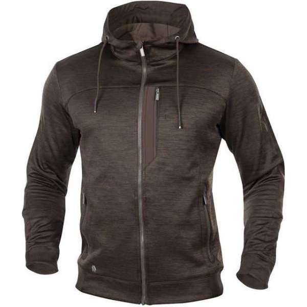 Ardon 3DBreathe Hooded Sweatshirt-Donkerbruin-4XL