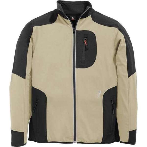 FHB RALF Jersey-Fleece Jack 78461 Khaki/ZwartL