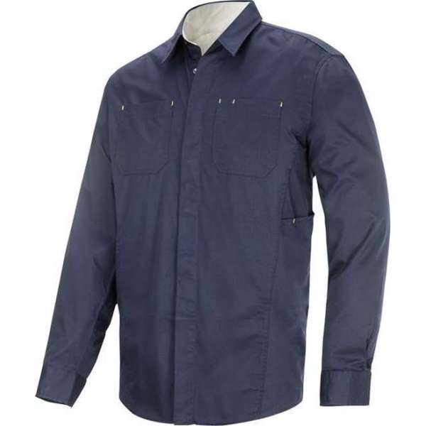 Snickers Industry Shirt Donker blauw/Grijs maat XL