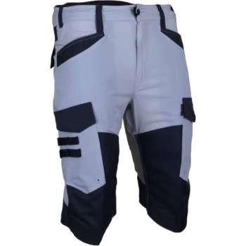 LMA Korte werkbroek Univers ripstop- UV protect (6092) - Grijs | Zwart - 48