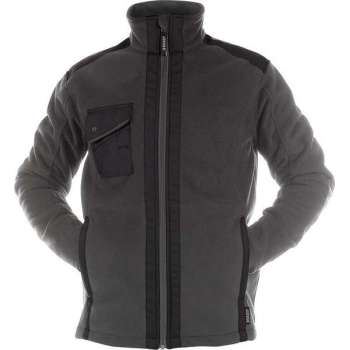 DASSY Croft DNA Fleece Werkjas Winddicht Donkergrijs/Zwart