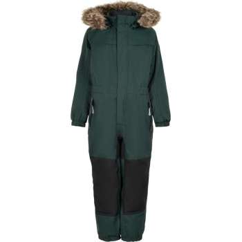 Color Kids - Coverall sneeuwpak met imitatiebont voor kinderen - Groen - maat 98cm