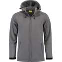 L&S Jas Capuchon Softshell Heren - Mannen - Grijs - 3XL