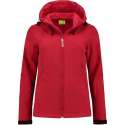 L&S Jas Capuchon Softshell Dames - Vrouwen - Rood - S