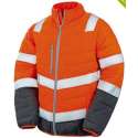 Soft padded safety jacket, Kleur Fluor Orange, Size M