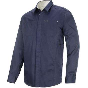 Snickers Industry Shirt Donker blauw/Grijs maat L