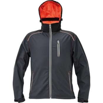 Knoxfield softshell jack antraciet/rood M