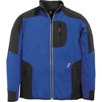 FHB RALF Jersey-Fleece Jack 78461 Kobaltblauw/ZwartL