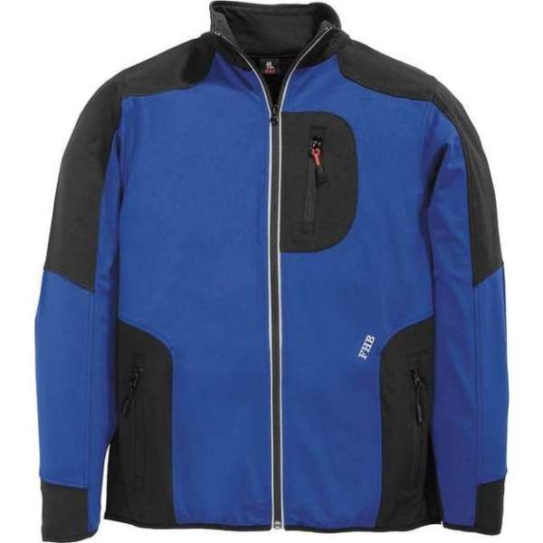 FHB RALF Jersey-Fleece Jack 78461 Kobaltblauw/ZwartL