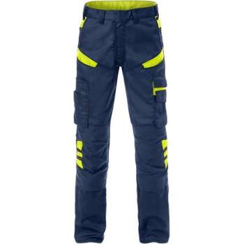 Fristads Broek 2555 Stfp Marineblauw/hi-vis Geel C50