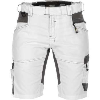 Dassy Axis Painters Women Schildersshort met stretch voor dames 250092 - Wit/Antracietgrijs - 38