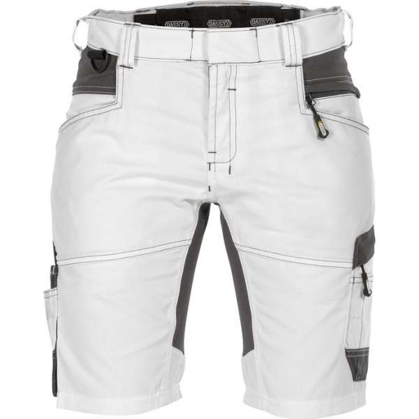 Dassy Axis Painters Women Schildersshort met stretch voor dames 250092 - Wit/Antracietgrijs - 38