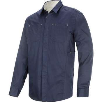 Snickers Industry Shirt Donker blauw/Grijs maat S