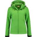 L&S Jas Capuchon Softshell Dames - Vrouwen - Lime - S