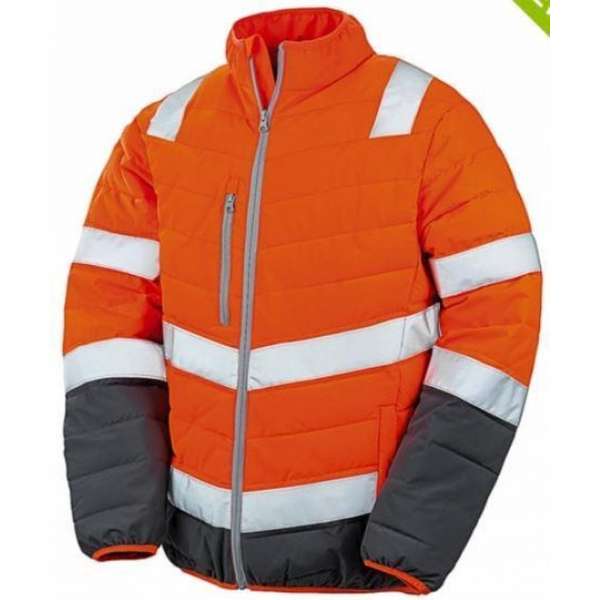 Soft padded safety jacket, Kleur Fluor Orange, Size XXL