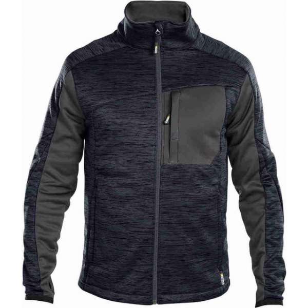 DASSY Convex D-Flex Fleece Werktrui met Rits Donkerblauw/Grijs