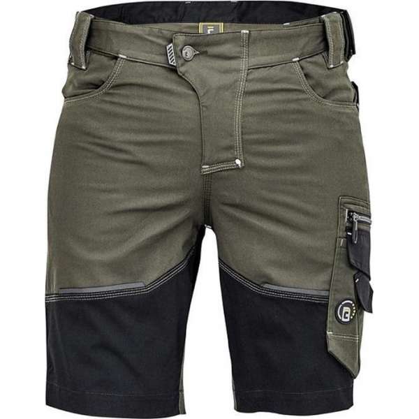 Cerva Neurum Classic korte werkbroek/short dark olive maat 60