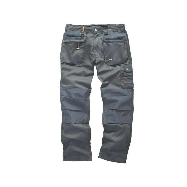 Scruffs Werkbroek Worker Plus - Kleur Zwart Maat 38L - UK - 54L - EU