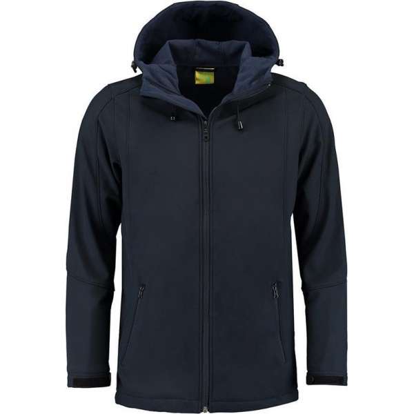 L&S Jas Capuchon Softshell Heren - Mannen - Dark Navy - S