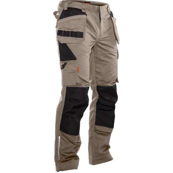 Jobman Practical 2322 Werkbroek Holsterpockets - Mannen - Khaki/Zwart - 64