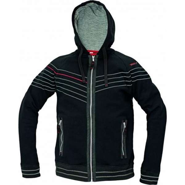 Hooded sweatvest Assent Winton zwart maat XXL