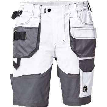 Cerva Dayboro korte werkbroek/short wit maat 56 (schilder/stucadoor)