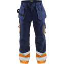 Blåkläder 1529-1860 Werkbroek High Vis Marineblauw/Oranje maat 44