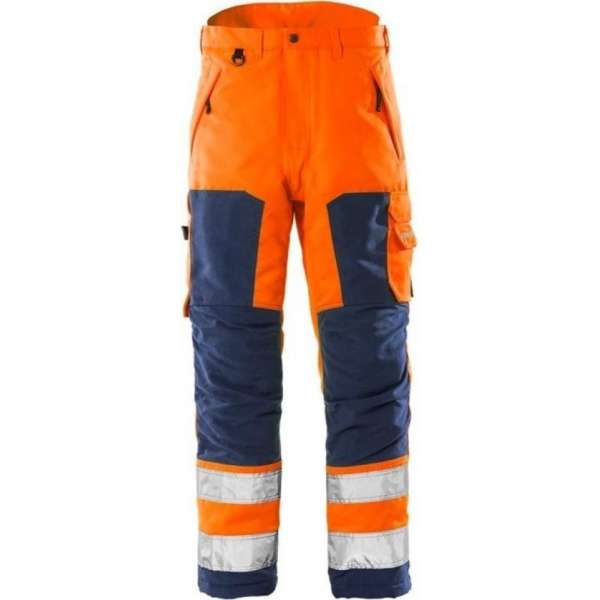 Fristads pantalon 100984 fluororanje/donkerblauw