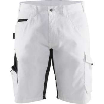 Blaklader 1094 Schildersshort met stretch White/Dark Grey C52