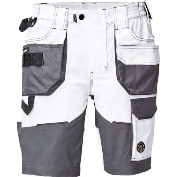 Cerva Dayboro korte werkbroek/short wit maat 50 (schilder/stucadoor)