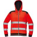 Knoxfield Signalisatie Hooded vest HV fluor rood, maat M - EN471