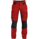 DASSY Helix D-Flex Werkbroek Stretch Rood/Zwart