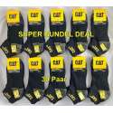 Cat Sneaker Werksokken - SUPER BUNDEL - 10 Pack - 30 PAAR - Blauw - 43/46 - 85% KATOEN !!!