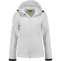 L&S Jas Capuchon Softshell Dames - Vrouwen - Wit - L